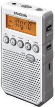 Load image into Gallery viewer, Sangean DT-800WH AM/FM Personal stereo radio with ear phones, plus speaker, rechargeable.