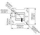 Load image into Gallery viewer, Atdec Ceiling Plate, Cathedral Mount for Sloping or Flat Ceilings - ADB-PC