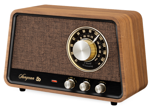 Sangean WR-101 FM,AM,BT Premium Radio Receiver with ported wooden cabinet, tweeter and cross over network.