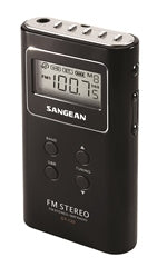 Sangean DT-120B AM/FM Personal Headphone Radio Stereo c/w In Ear phones Black