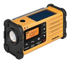 Sangean MMR-88 Emergency AM/FM radio, solar, dynamo or 5v in via USB micro.