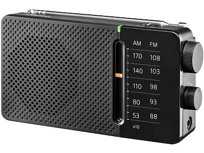 Sangean SR-36BK AM/FM portable radio great sound and reception. Black