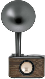 Sangean WR-45 FM/BT radio wooden cabinet, bass horn, Bluetooth, 36Hr rechargeable battery.